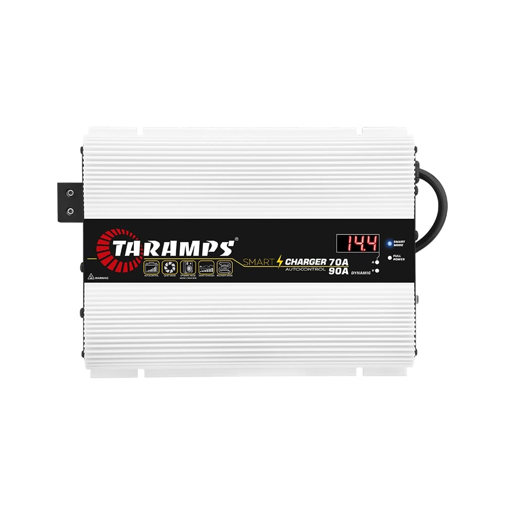 Fonte Automotiva 70a 90a Taramps Smart Charger Bivolt 70 Amperes Carregador Bateria Caixa Bob Som Automotivo