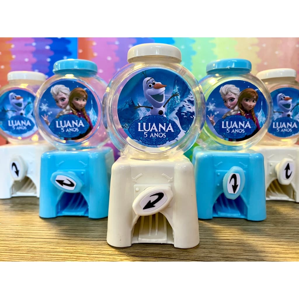 10 - 30 Mini Baleiro Candy Machine Personalizado 10 cm Lembrancinha Festa Infantil Brindes