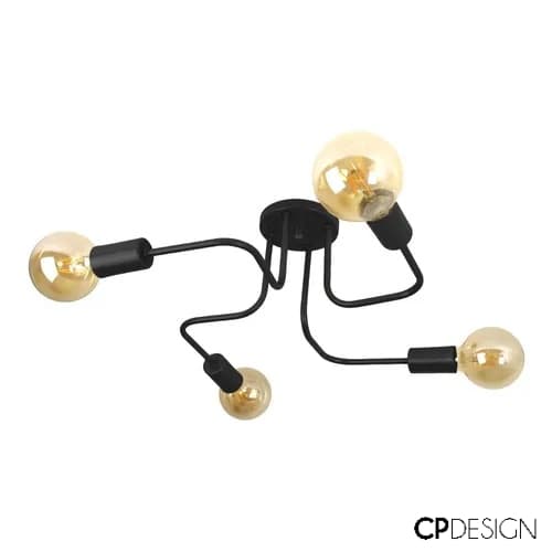 Lustre Sputnik Plafon Para Sala Estar Jantar Assimétrico