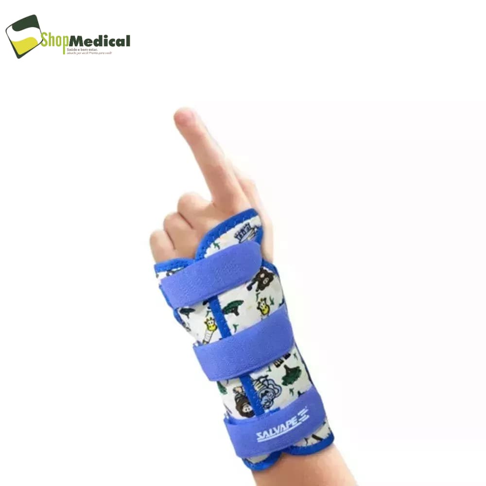 Tala Para Punho Bilateral  Infantil Azul Salvapé