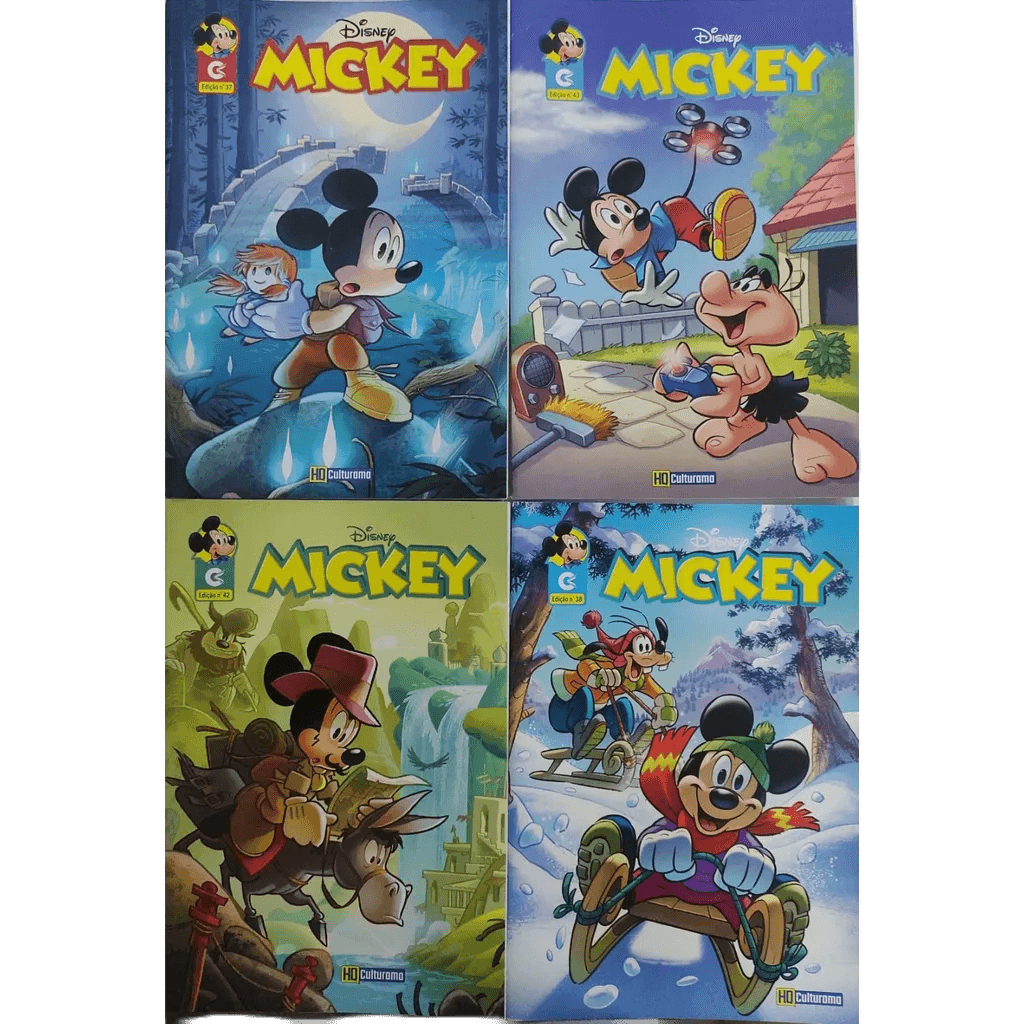 10 Gibi Disney Pato Donald, Mickey, Pateta,Margarida e vários outros personagens para você se divertir temos 40 capas diferentes.