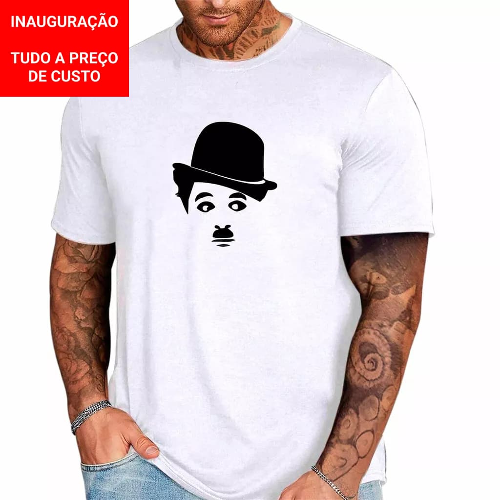 Camiseta Masculina Charles Chaplin