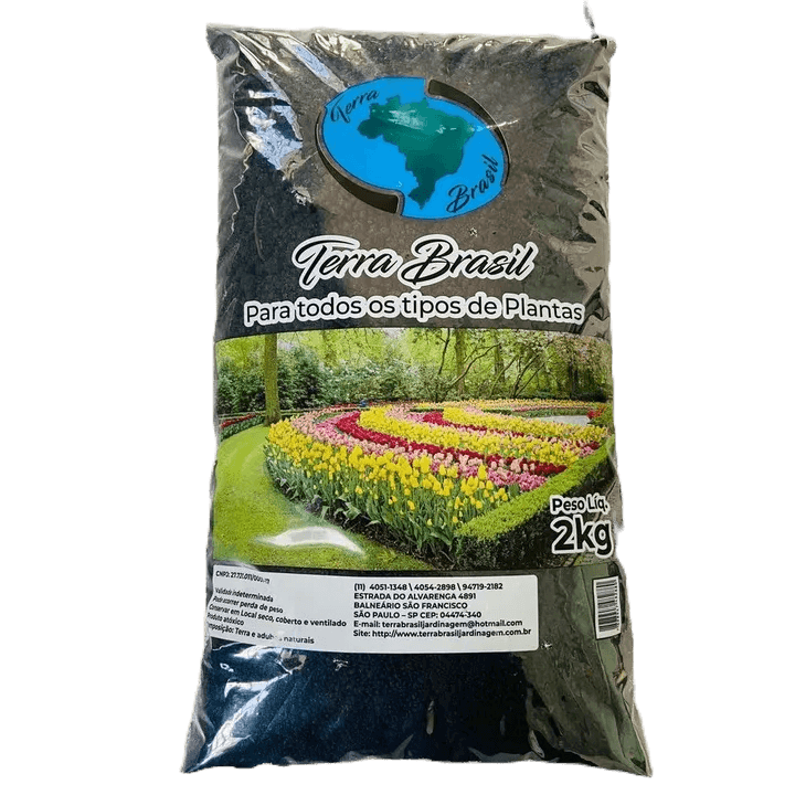 Terra adubada  vegetal para Vasos,Plantas, Hortas,jardinagem com 2 Kg