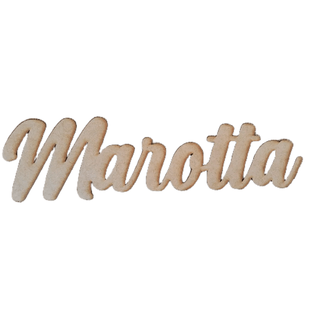 Nomes Personalizado para decoração em MDF crú 3mm - Decoração de ambientes