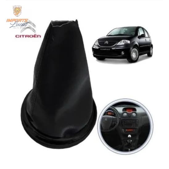 Coifa Câmbio Citroen C3 2004 Á 2007 2008 2009 2010 2011 2012 - Preto