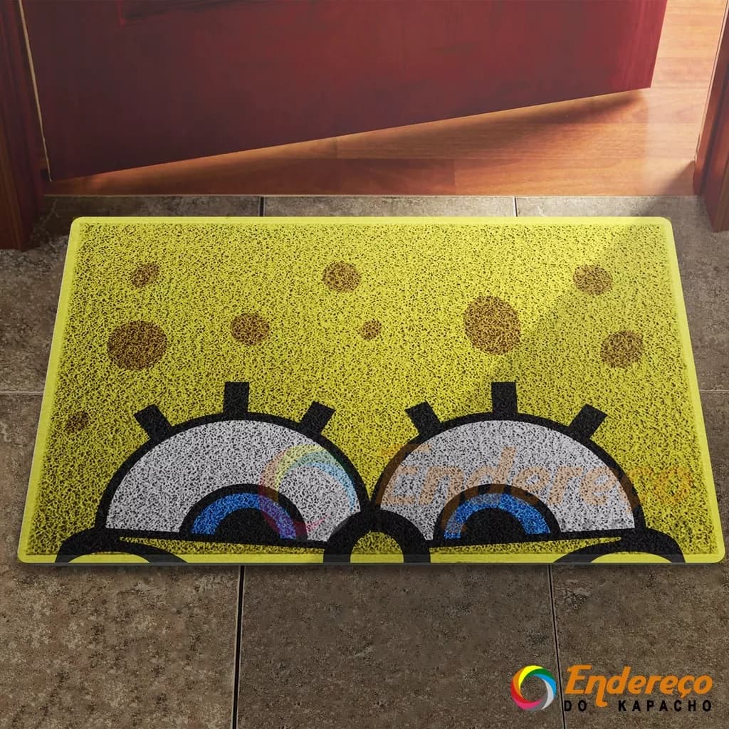 Tapete / Capacho Bob Esponja Decoração Porta Quarto