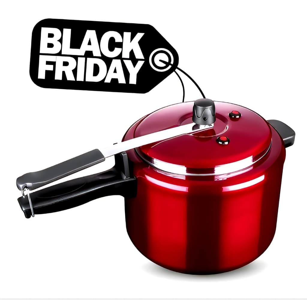 Panela de Pressão Vermelha Colorida até 7L - Promoção 3 Litros/4,5 Litros /7 Litros