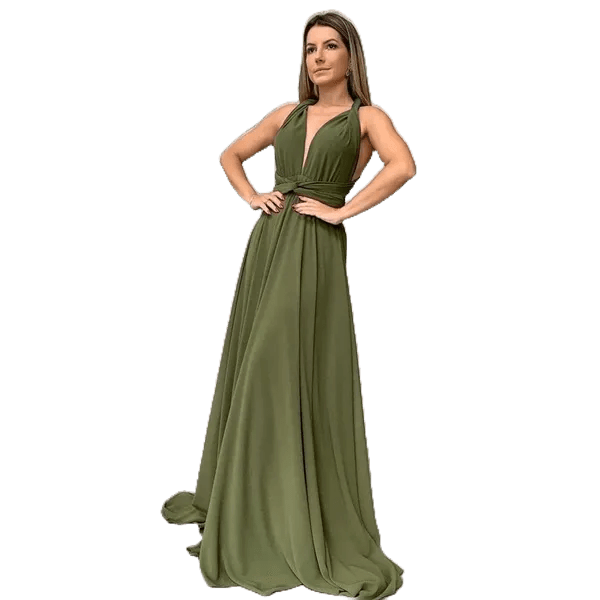 Vestido Longo Feminino Varias Formas Multiuso Festa Casamento formatura  Somente na Shopee