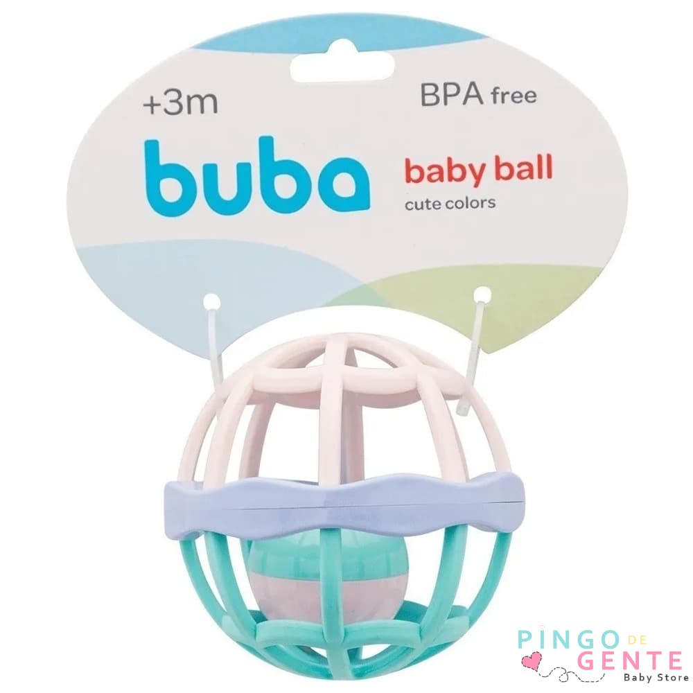 Buba Baby Ball  Bola Chocalho Brinquedo Macio Bebê Menina
