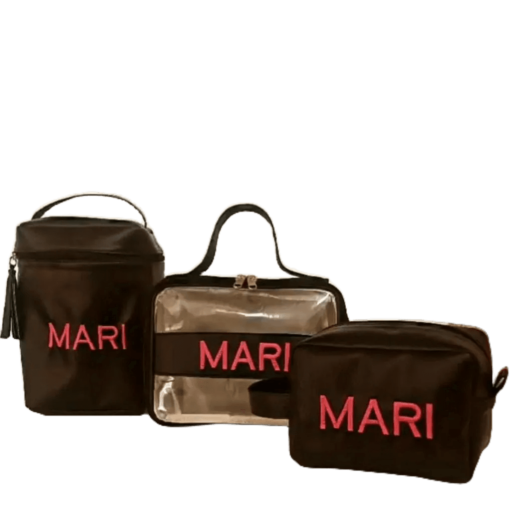 Kit 3 Necessaires Personalizadas Viagem Porta Shampoo