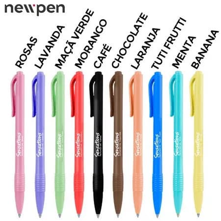 Caneta Esferografica Perfumada Clik New Pen Sensations,