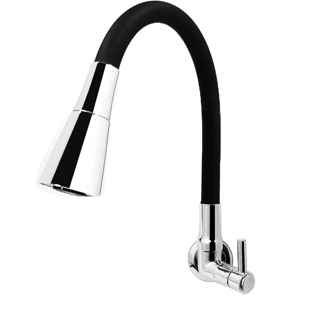 torneira para pia de cozinha Gourmet preta Parede Flexível registro metal para natal