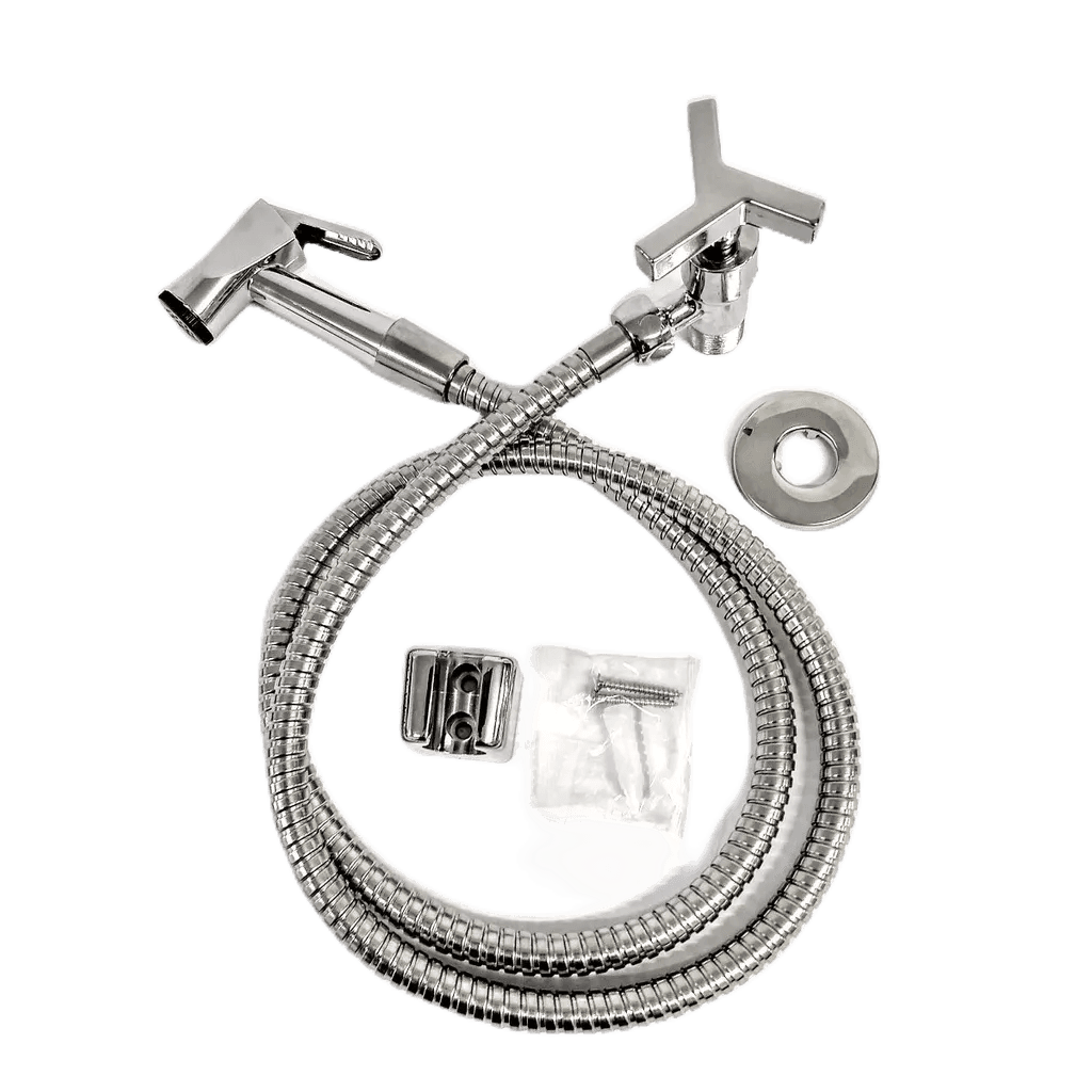 Ducha Higiênica metal 1/4 volta c54 trio Metal cromado
