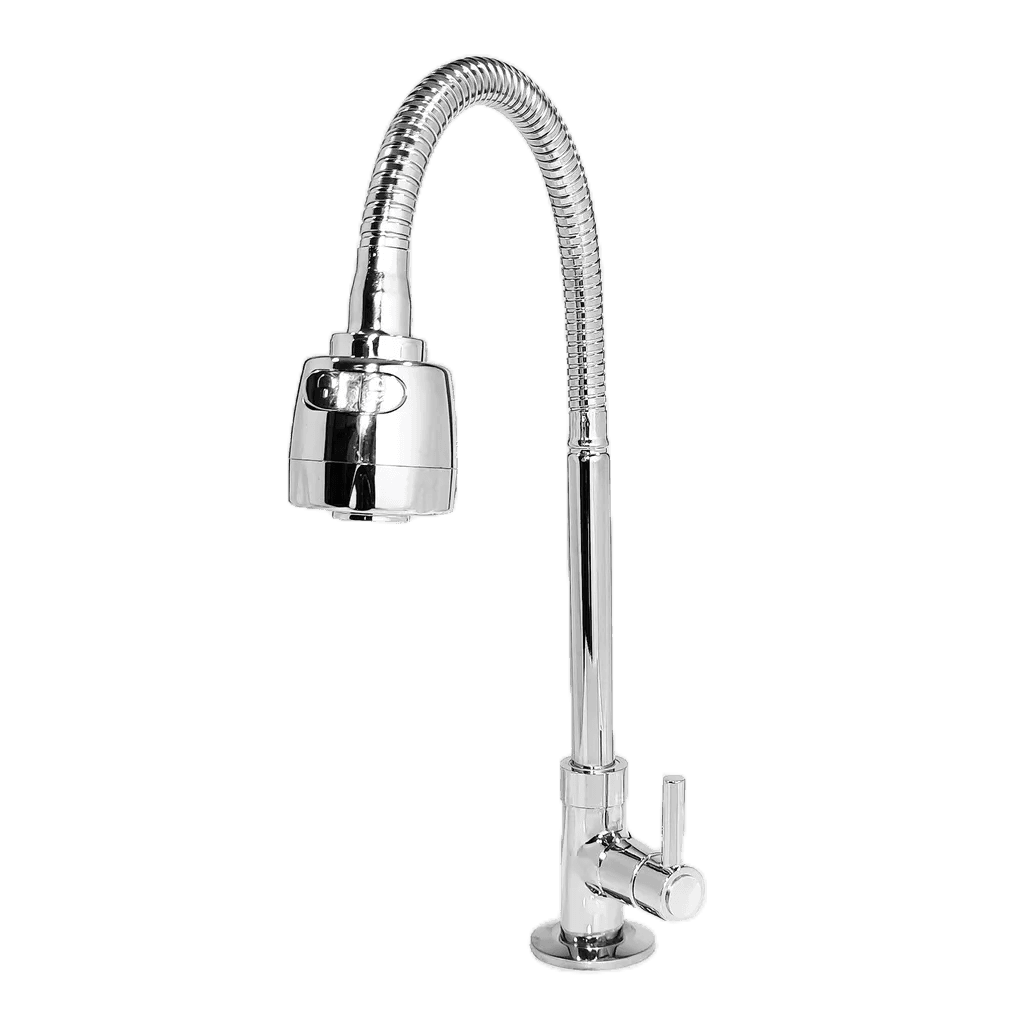 torneira cozinha Gourmet Mesa Flexível 1/4 volta Cromo C62 ABS
