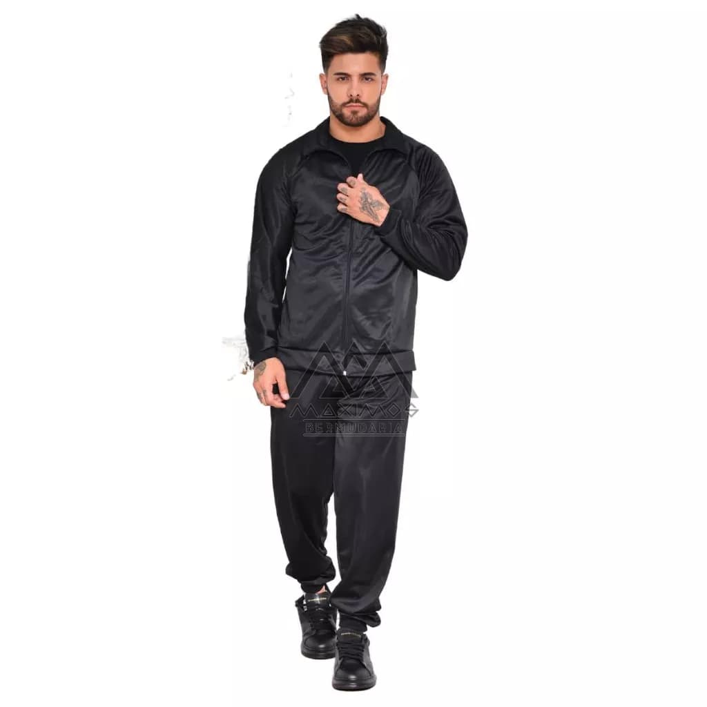CONJUNTO DE AGASALHO CHIMPA MASCULINO OUTONO/INVERNO ESCOLHA SUA COR