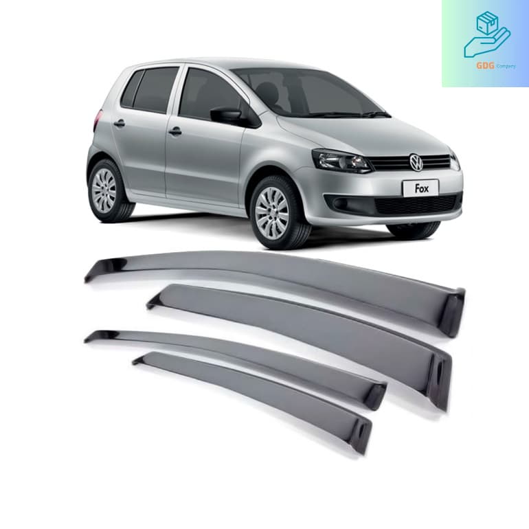 Calha de Chuva Fumê JG Completo para o VW FOX - Ano de aplicação (Todos os modelos) - 4 portas