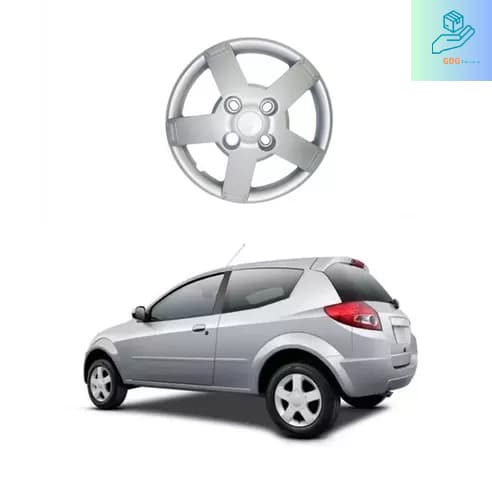 Calota | FORD KA 2008/2012 Aro 13 - Prata | 1 PEÇA - UNITÁRIA