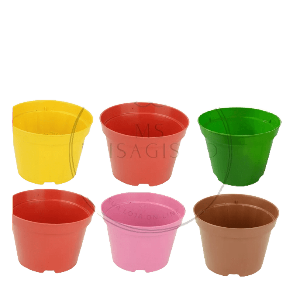 100 Vasos Coloridos Pote 11 430 Ml Para Mudas E Suculentas Cactos Decoração Cultivo