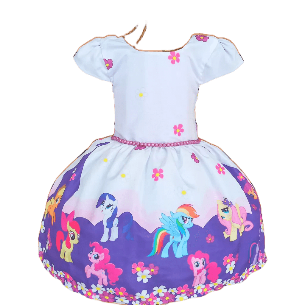 Vestido My Little Pony Casual Infantil Luxo