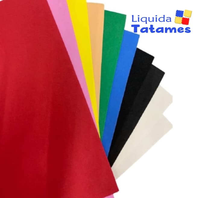 Placas De EVA 40x60 - Kit com 50 folhas coloridas (sortidas).