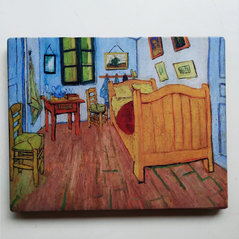 Quadro Van Gogh Quarto em Arles Obras Famosas Tela Acetinada