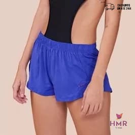 Short Feminino HMR Malha Transpassado Corrida Fitness/Academia