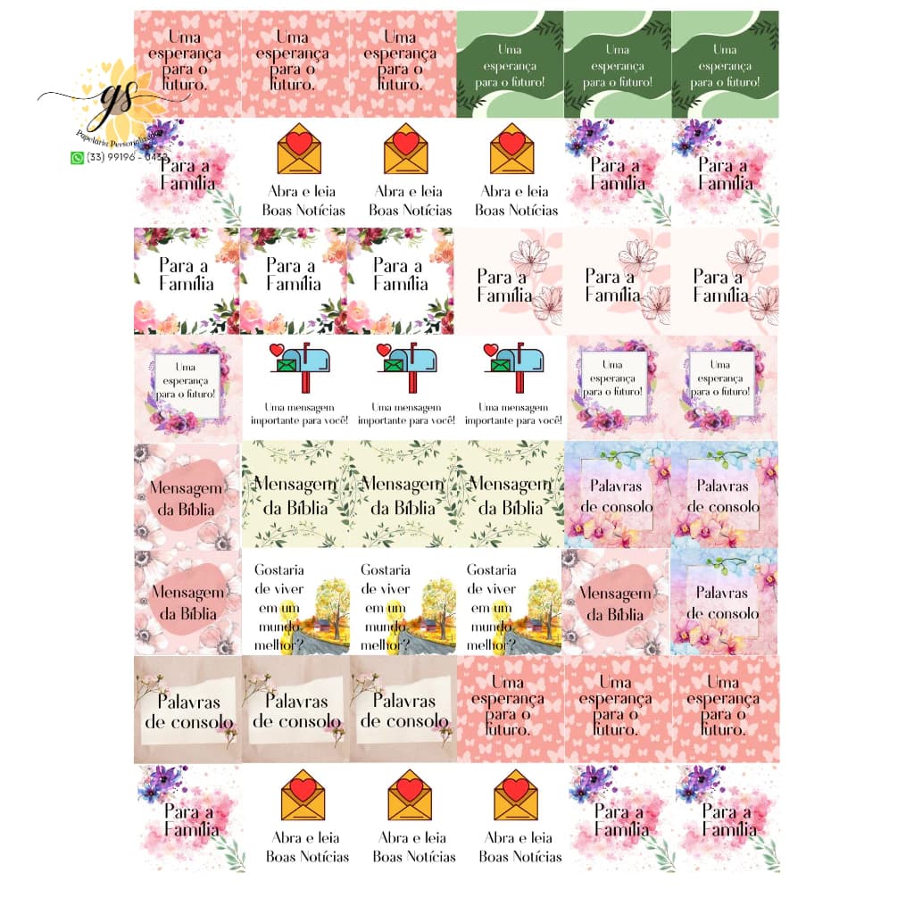 Adesivos para pregação por cartas jw fechar envelopes SELOS