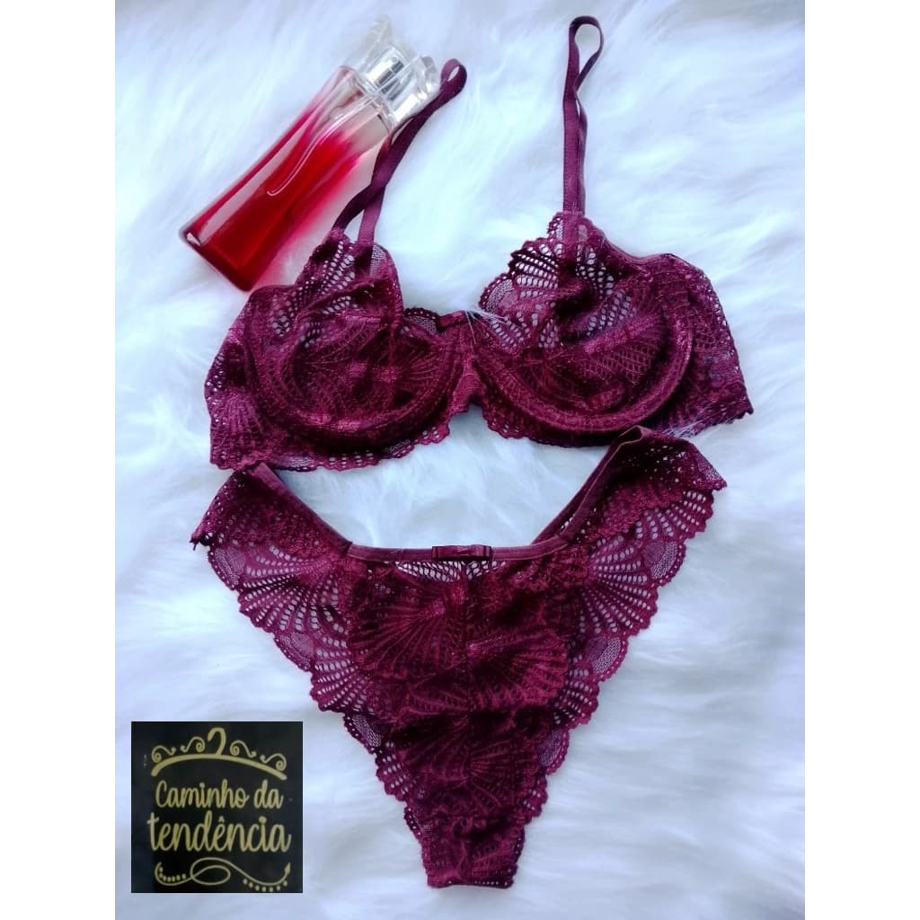 CONJUNTO DE RENDA SEM BOJO - SB010