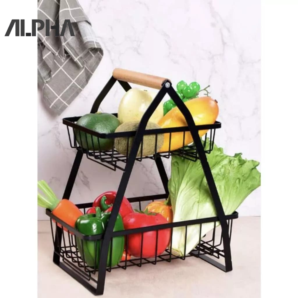 Fruteira De Mesa Premium Bancada Quadrada Em Aco Extra Forte