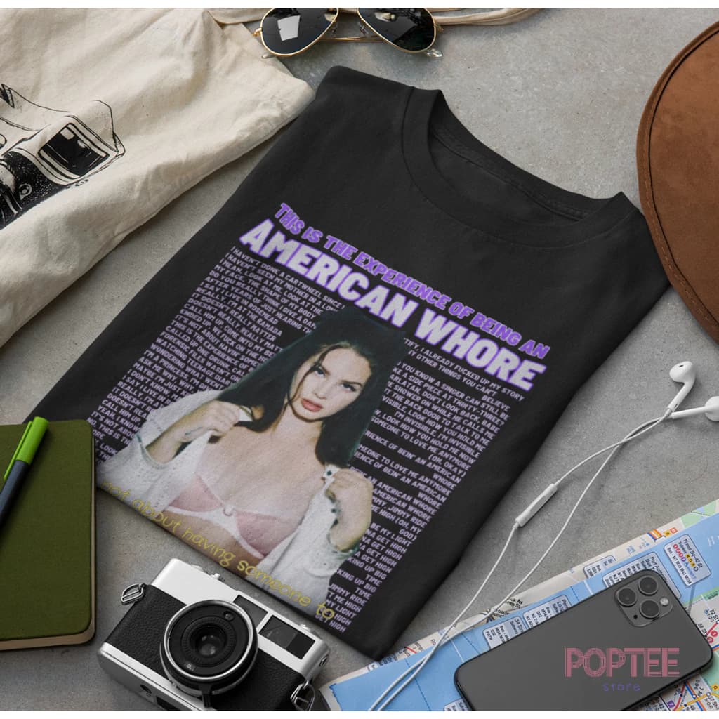CAMISETA LANA DEL REY OCEAN BLVD A&W ALGODÃO