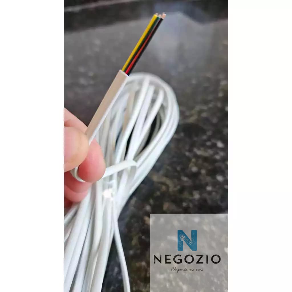 Cabo Para Iluminação Led Piscina e Projetos com Fita Led Sem Blindagem 4 Vias Multi Cores