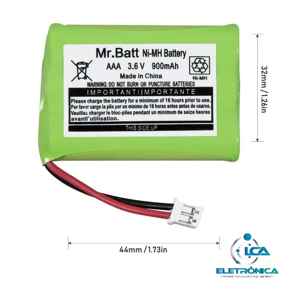Bateria Reposição Babá Eletrônico Mbp667