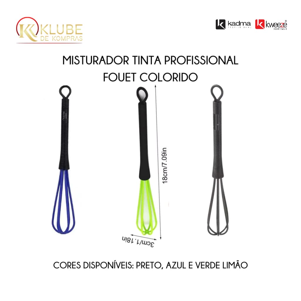Misturador Tinta Profissional Fouet Colorido