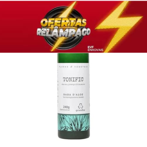 Grandha Condicionador Tonificante Baba D'Aloe Tonific 240g Fortalece e Estimula o Crescimento