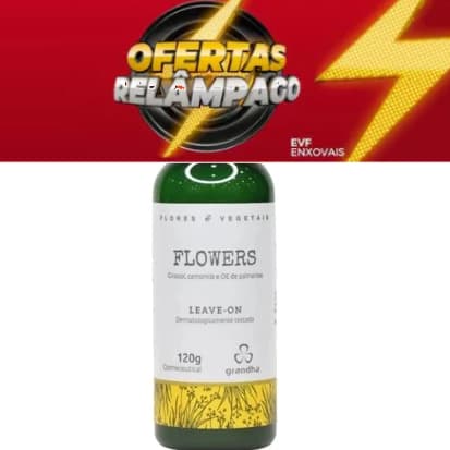 Grandha Leave-on Flowers 120g para Couro Cabeludo Sensível e Cabelos Finos e Delicados