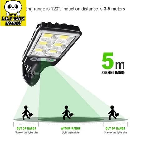 Luz Solar De Rua Taman 21W LED Controle Remoto De Jardim À Prova D'água Indução Automática Com 3 Modos