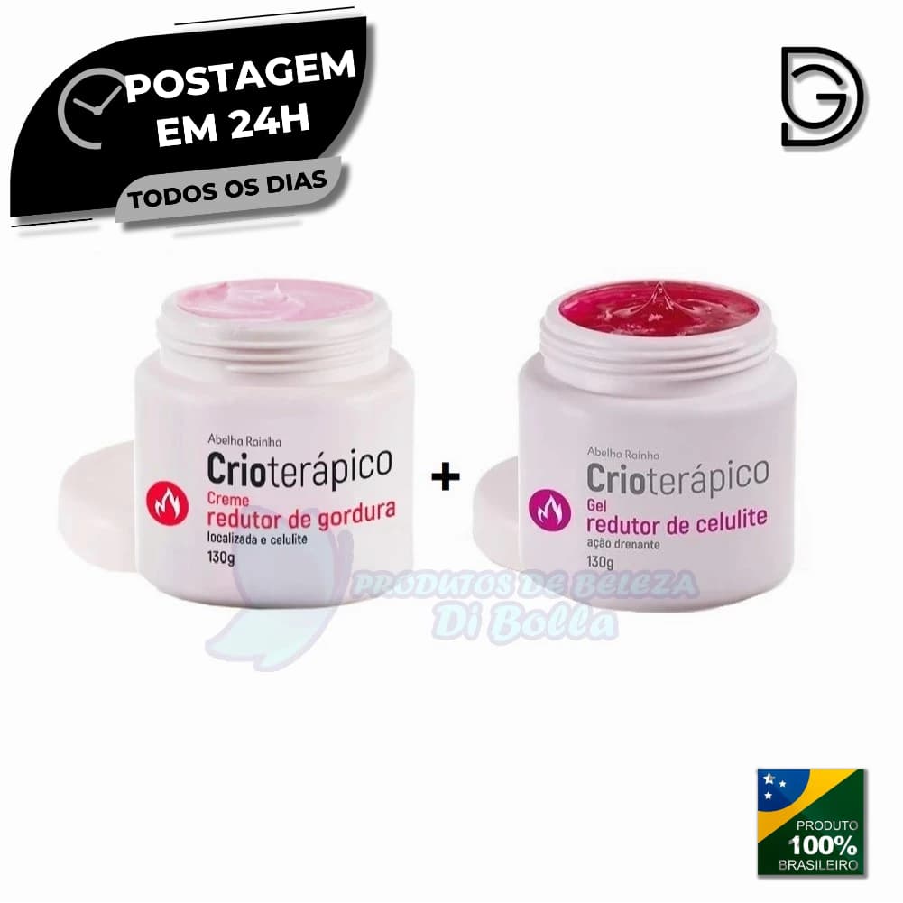 Abelha Rainha Kit Redutores de Gordura e Celulite Crioterápico 130g