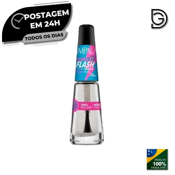 Impala Novo Esmalte Flash Silicone Secante 8ml *Promoção*