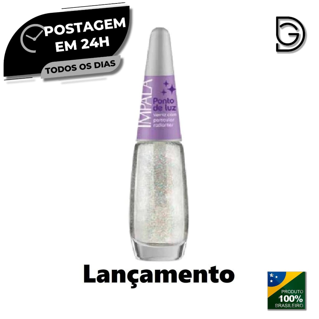 Impala Esmalte Base Ponto De Luz 7,5ml Finalizador 01un