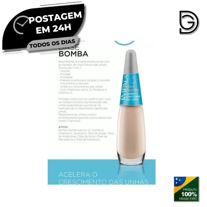 Impala Kit C/01un Esmalte Base Bomba Aceleradora 7em1 Impala *Promoção*