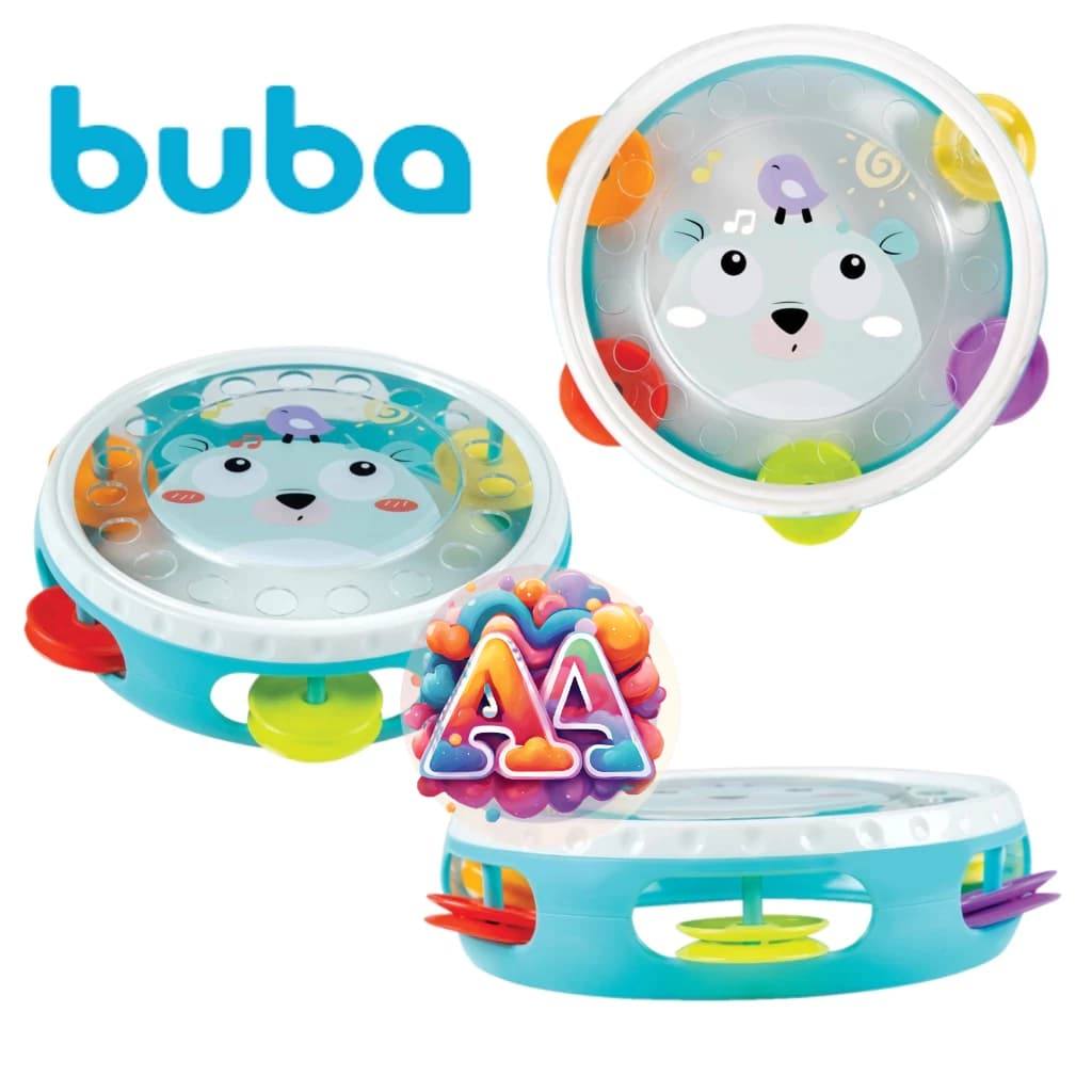 Brinquedo Para Bebe Musical Meu Primeiro Pandeiro Colorido Bebê Sensorial