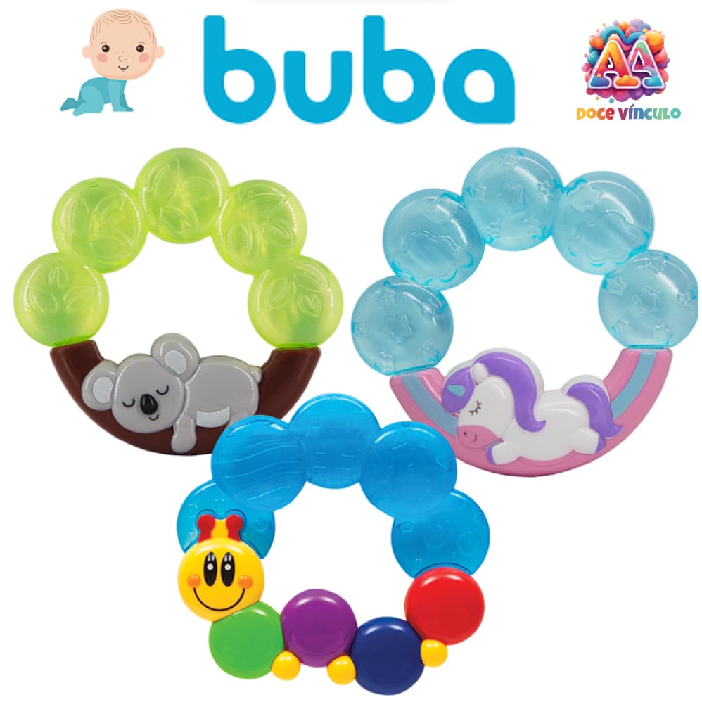 Mordedor Para Bebê de Água Modelo Centopeia Brinquedos para Bebê  - Buba