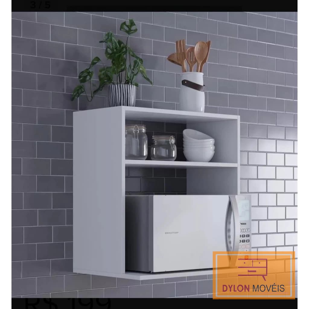 Suporte Para Microondas Multiuso Área Gourmet Suspenso