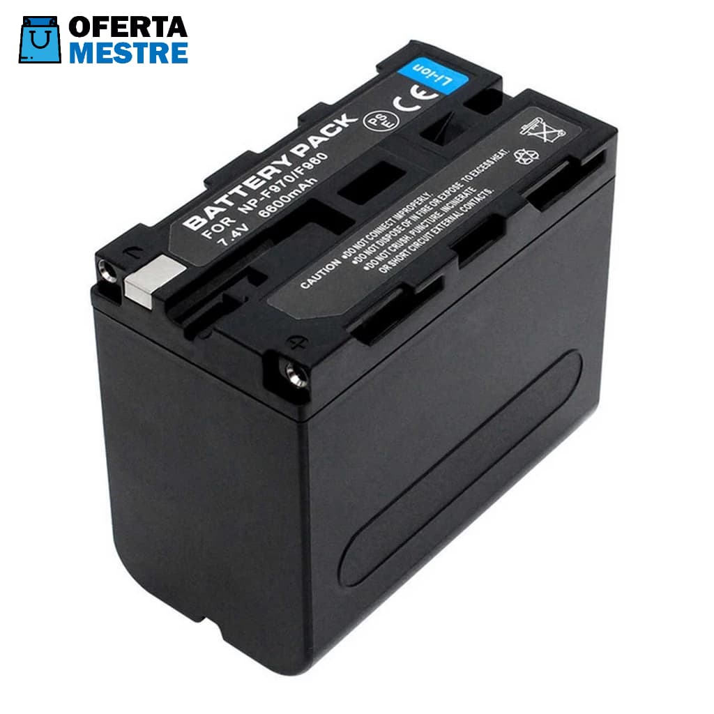 Bateria Compatível c/ Sony F970/F960 6600mAh 7.4V 48.8Wh
