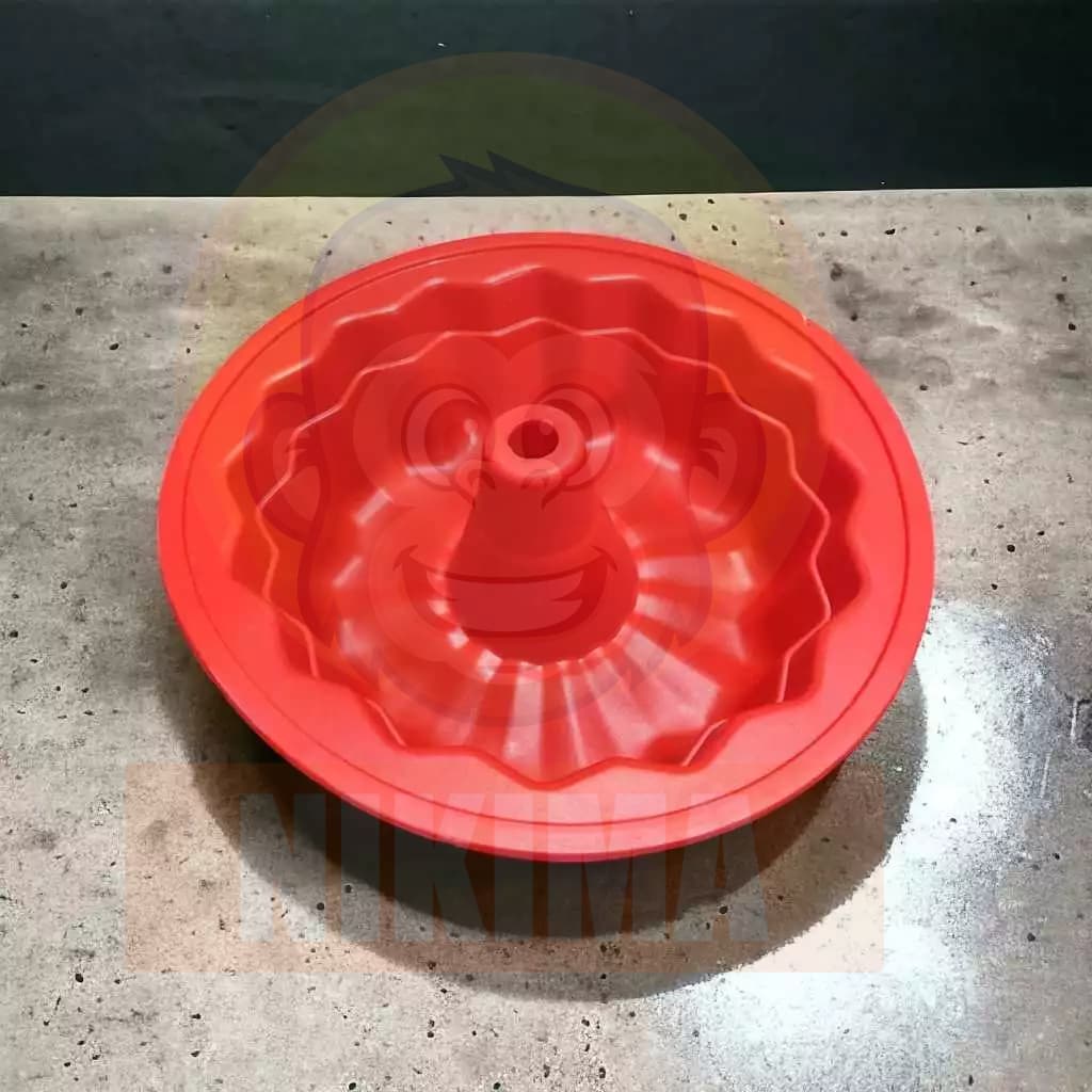 Forma De Silicone De Pudim Assadeira Redonda Com Furo no Meio Bolo Torta Mousse Forno Cozinha