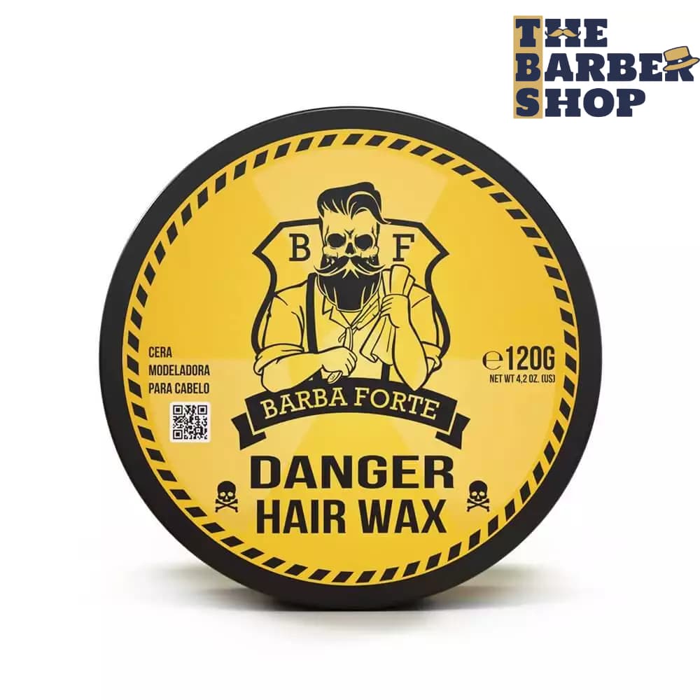 Pomada Modeladora Danger Cera Efeito Brilho 120g Barba Forte