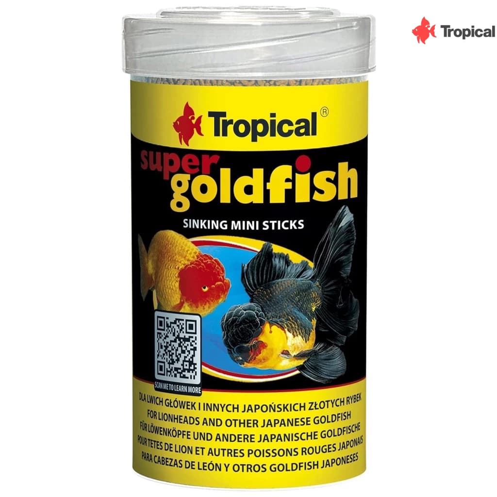 Tropical Ração para Kinguios Super Goldfish Mini Sticks 60g