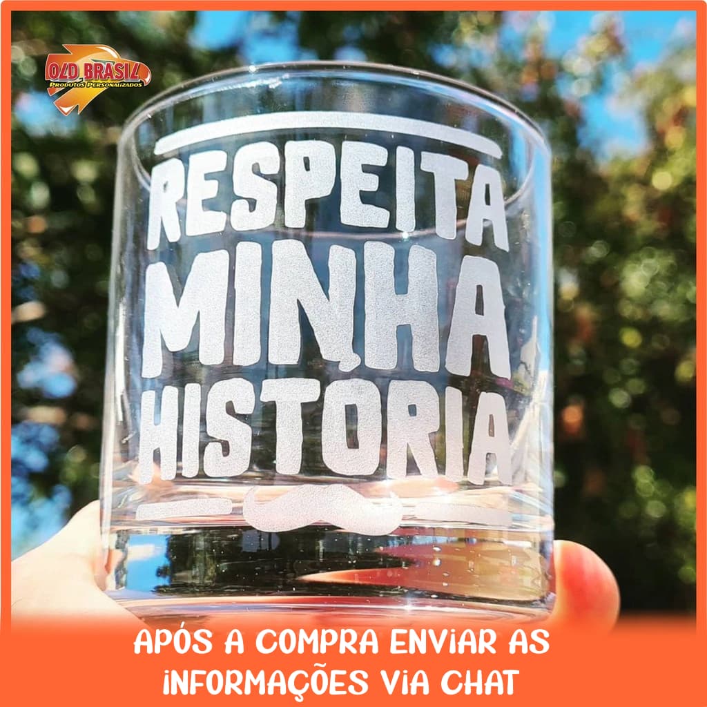 Copo de Whisky - Vidro - Personalizado (TRANSPARENTE)