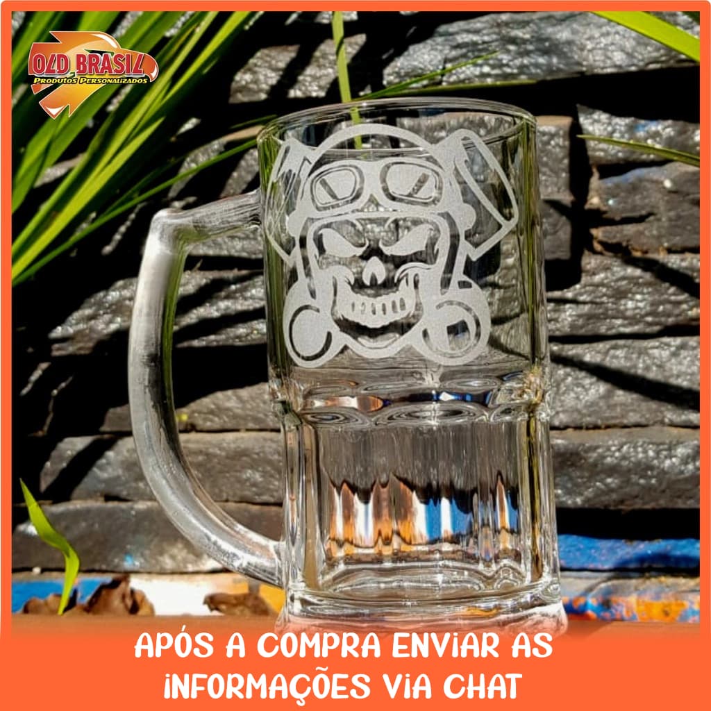 Caneca de Chopp Original 340ml - Vidro - Personalizado (TRANSPARENTE)