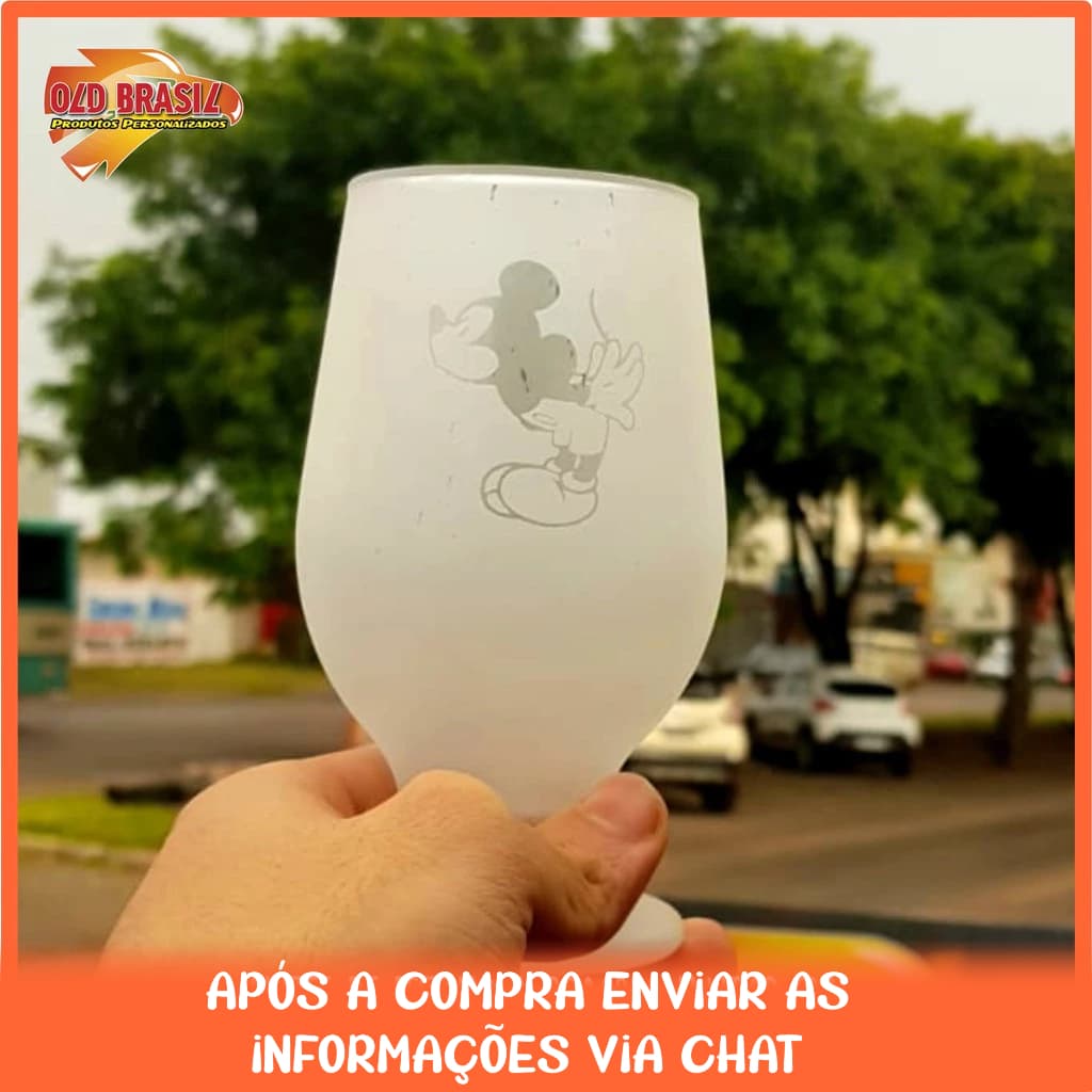 Taça de Chopp Paulista 320ml - Vidro - Personalizada (FOSCA)